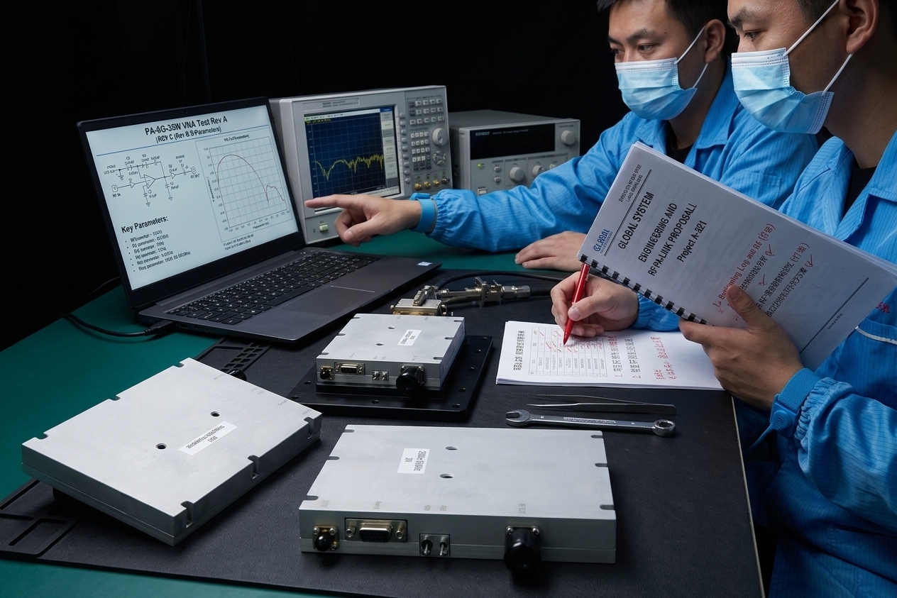 ISO 9001 VNA-Based VSWR Verification certification and antenna shipping packaging quality control